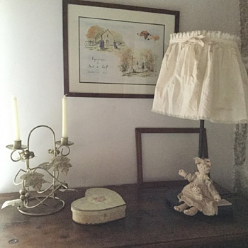 Détail de la décoration d'une chambre d'hôtes